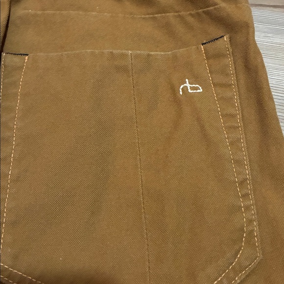 Rag & Bone Button fly Canvas Pant Dark Tan Men’s 32 Straight leg M1504M150 - Picture 8 of 11